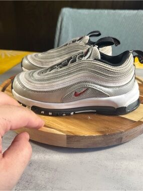 🔥🔥Nike Air Max 97 Metallic Silver Bullet  ToddlerSize  11c FB2964-001,